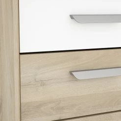 Demeyere Table De Chevet 3 Tiroirs Naturel Et Blanc Santorini -Demeyers Magasin table de chevet 3 tiroirs naturel et blanc santorini 2