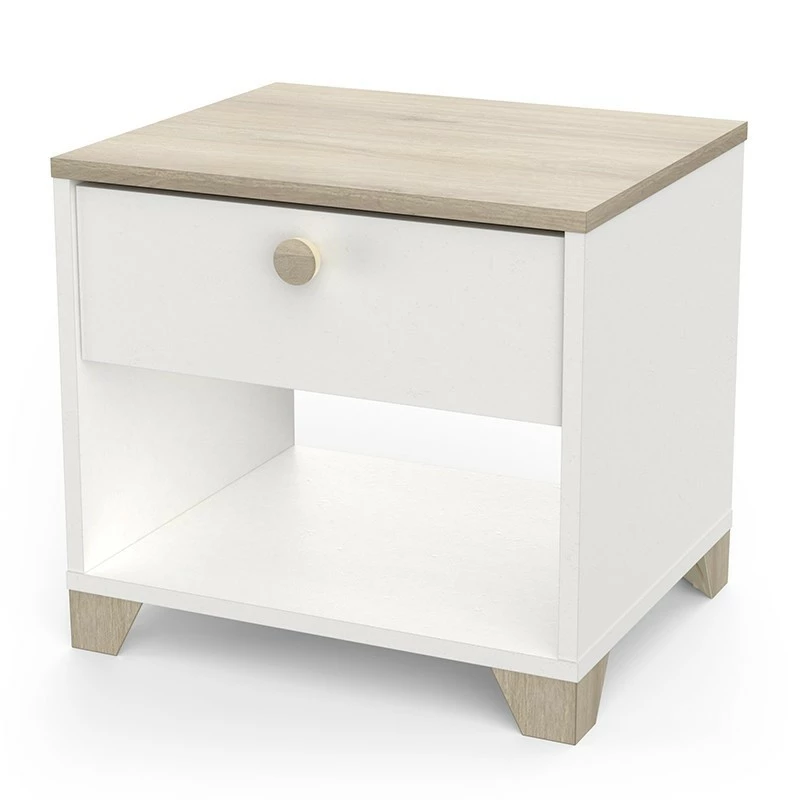 Demeyere Table De Chevet Izzy 1 Tiroir Blanc Et Bois 3 Demeyere Table De Chevet Izzy 1 Tiroir Blanc Et Bois