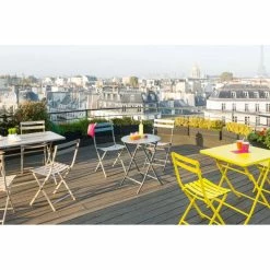 Table Ronde Pliante Greensboro 2p Graphite Hespéride 11 Table Ronde Pliante Greensboro 2p Graphite Hespéride -Demeyers Magasin table de jardin ronde hesperide 60cm greensboro graphite 3