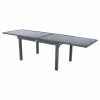 Table Rectangulaire Ext. Verre Piazza 10 P. Graphite Hespéride 1 Table Rectangulaire Ext. Verre Piazza 10 P. Graphite Hespéride -Demeyers Magasin table piazza extensible 10 personnes anthracite graphite hesperide