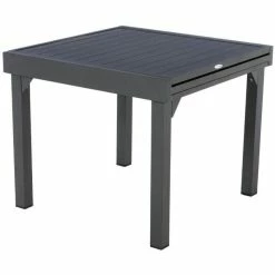 Table Rectangulaire Extensible Piazza 8 P. Graphite Hespéride -Demeyers Magasin table rectangulaire extensible piazza 8 personnes graphite hesperide 2
