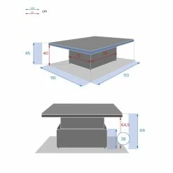Table Relevable Moorea Terre Ombre Hespéride -Demeyers Magasin table relevable moorea terre d ombre hesperide 5