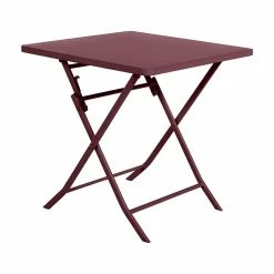 Table Carrée Pliante Greensboro 2p Bordeaux Hespéride