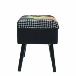 Tabouret Coffre Valise Patchwork Sur Pieds -Demeyers Magasin tabouret coffre valise patchwork sur pieds 5