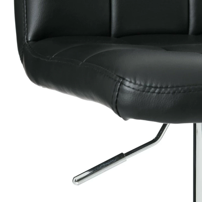 Tabouret De Bar Avec Dossier Noir Delek Atmosphera 4 Tabouret De Bar Avec Dossier Noir Delek Atmosphera – Image 2