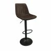 Tabouret De Bar Barcelona PU Brun Foncé -Demeyers Magasin tabouret de bar barcelona pu brun fonce