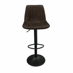 Tabouret De Bar Barcelona PU Brun Foncé -Demeyers Magasin tabouret de bar barcelona pu brun fonce 5