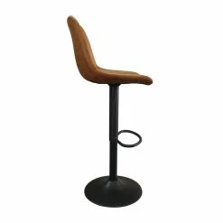 Tabouret De Bar Barcelona PU Cognac -Demeyers Magasin tabouret de bar barcelona pu cognac 4