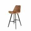 Tabouret De Bar Bas Alicante PU Cognac -Demeyers Magasin tabouret de bar bas alicante pu cognac