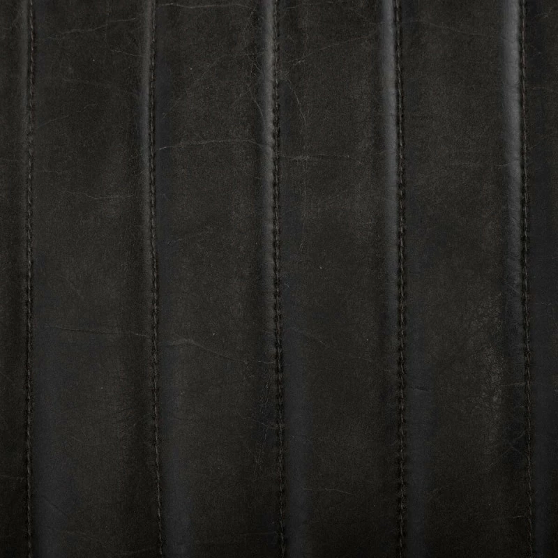 Tabouret De Bar En Cuir Noir Dario Atmosphera 4 Tabouret De Bar En Cuir Noir Dario Atmosphera – Image 2