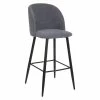 Tabouret De Bar Gris Céleste Pieds Noirs Atmosphera -Demeyers Magasin tabouret de bar gris celeste pieds noirs atmosphera