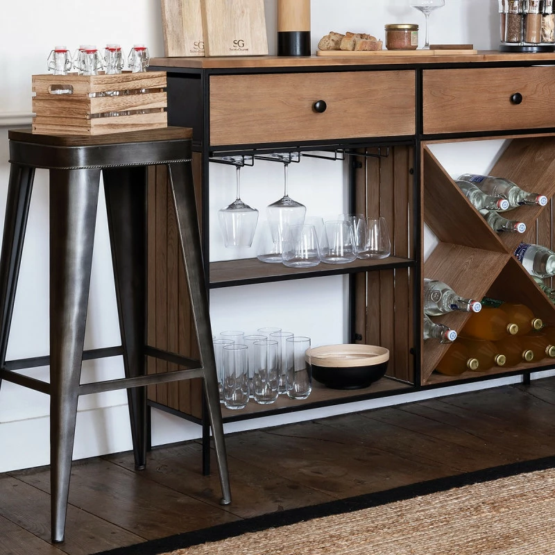 Tabouret De Bar Gris Joris GM Atmosphera 4 Tabouret De Bar Gris Joris GM Atmosphera – Image 2