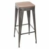 Tabouret De Bar Gris Joris GM Atmosphera -Demeyers Magasin tabouret de bar gris joris gm atmosphera