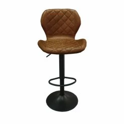 Tabouret De Bar Malaga PU Cognac -Demeyers Magasin tabouret de bar malaga pu cognac 5