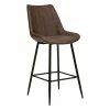 Tabouret De Bar Marron Cognac Olwen Atmosphera -Demeyers Magasin tabouret de bar marron cognac olwen atmosphera