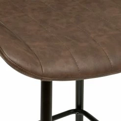 Tabouret De Bar Marron Cognac Olwen Atmosphera -Demeyers Magasin tabouret de bar marron cognac olwen atmosphera 3