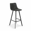 Tabouret De Bar Ozan PU Noir 2 Tabouret De Bar Ozan PU Noir -Demeyers Magasin tabouret de bar ozan pu noir