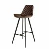 Tabouret De Bar Palmas PU Brun Foncé