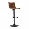 Tabouret De Bar Réglable Trevi PU Cognac -Demeyers Magasin tabouret de bar reglable trevi pu cognac