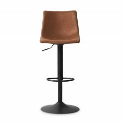 Tabouret De Bar Réglable Trevi PU Cognac -Demeyers Magasin tabouret de bar reglable trevi pu cognac 3