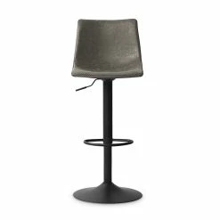 Tabouret De Bar Réglable Trevi PU Gris -Demeyers Magasin tabouret de bar reglable trevi pu gris 1 3