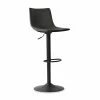 Tabouret De Bar Réglable Trevi PU Noir