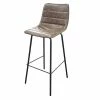 Tabouret De Bar Simili Taupe Brooklyn -Demeyers Magasin tabouret de bar simili taupe brooklyn