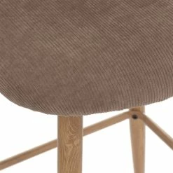 Tabouret De Bar Taupe Céleste Pieds Effet Bois Atmosphera -Demeyers Magasin tabouret de bar taupe celeste pieds effet bois atmosphera 1