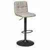 Tabouret De Bar Vintage Delek Ajustable Beige Atmosphera -Demeyers Magasin tabouret de bar vintage delek ajustable beige lin atmosphera