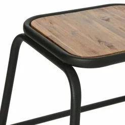 Tabouret Edena Bois Métal Atmosphera -Demeyers Magasin tabouret edena bois metal atmosphera 1