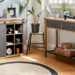 Tabouret Edena Bois Métal Atmosphera -Demeyers Magasin tabouret edena bois metal atmosphera 2