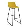 Tabouret Haut Cholo Tissu Jaune -Demeyers Magasin tabouret haut cholo tissu jaune