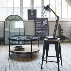 Tabouret Haut Joris Métal Noir Atmosphera -Demeyers Magasin tabouret haut joris metal noir atmosphera 1