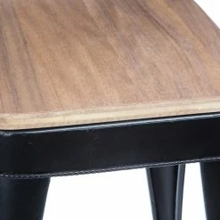 Tabouret Haut Joris Métal Noir Atmosphera -Demeyers Magasin tabouret haut joris metal noir atmosphera 2