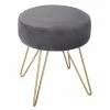Tabouret Modern Gris Pieds Métal Atmosphera -Demeyers Magasin tabouret modern gris pieds metal atmosphera