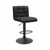 Tabouret Pivotant Hauteur Réglable Yeimy PU Noir -Demeyers Magasin tabouret pivotant hauteur reglable yeimy pu noir