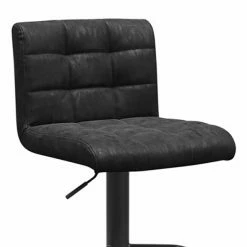 Tabouret Pivotant Hauteur Réglable Yeimy PU Noir -Demeyers Magasin tabouret pivotant hauteur reglable yeimy pu noir 1 1