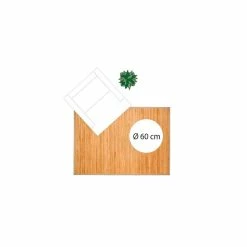 Tapis Latte Bambou 120x170cm Naturel Atmosphera -Demeyers Magasin tapis latte bambou 120x170cm naturel 2