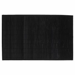 Tapis Latte Bambou 120x170cm Noir Atmosphera