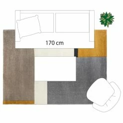 Tapis Rectangulaire Relief Abstrait 160x230 Atmosphera -Demeyers Magasin tapis rectangulaire relief abstrait 160x230 atmosphera 2