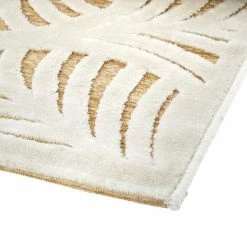 Tapis Rectangulaire Relief Feuille 160x230 Atmosphera -Demeyers Magasin tapis rectangulaire relief feuille 160x230 atmosphera 1 4