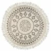 Tapis Rond à Franges D120 Cm Etnik Atmosphera -Demeyers Magasin tapis rond a franges d120 cm etnik atmosphera