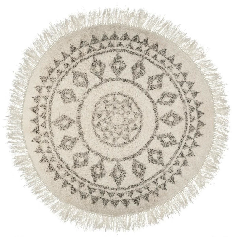 Tapis Rond à Franges D120 Cm Etnik Atmosphera 3 Tapis Rond à Franges D120 Cm Etnik Atmosphera