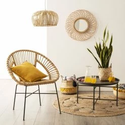 Tapis Rond Ajouré En Jute Atmosphera -Demeyers Magasin tapis rond ajoure en jute atmosphera 2