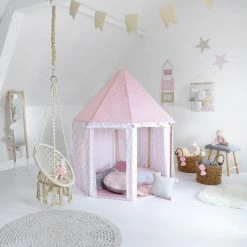Tente Yourte Rose Pour Chambre Enfant Atmosphera -Demeyers Magasin tente yourte rose pour chambre enfant atmosphera 2