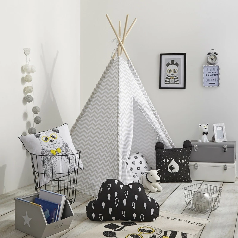 Tipi Pour Enfant Coloris Gris Atmosphera 3 Tipi Pour Enfant Coloris Gris Atmosphera