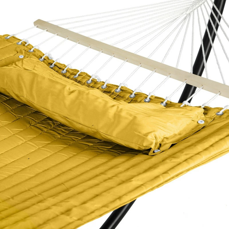 Toile De Hamac Matelassé Akio Jaune Sans Pied Hespéride 4 Toile De Hamac Matelassé Akio Jaune Sans Pied Hespéride – Image 2