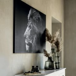 Toile Imprimée Lion 78x118 Cm Atmosphera -Demeyers Magasin toile imprimee lion 78x118 cm atmosphera 2