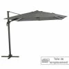 Toile Rempl. Carrée En Oléfine Anthracite Eléa Hespéride -Demeyers Magasin toile remplacement carree anthracite pour parasol elea hesperide