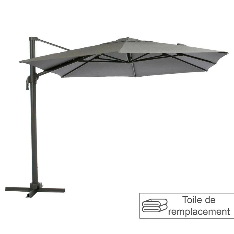 Toile Rempl. Rectangulaire En Oléfine Anthracite Eléa Hespéride 3 Toile Rempl. Rectangulaire En Oléfine Anthracite Eléa Hespéride